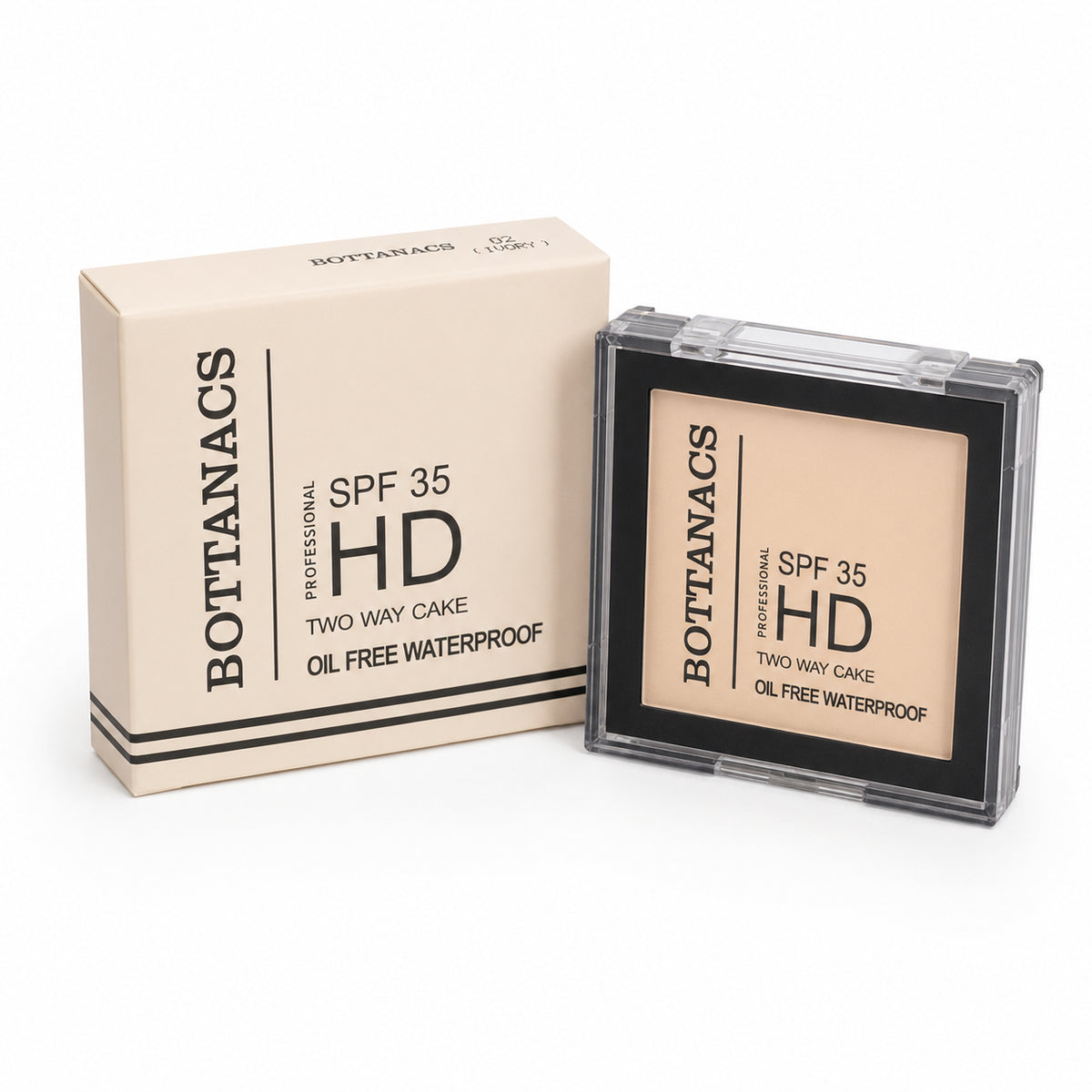 BOTTANACS HD Two Way Cake SPF 35 – Shade 02 Ivory – product view 5