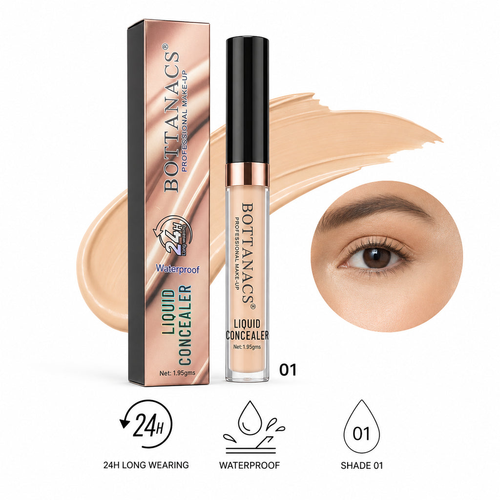 BOTTANACS 24H Waterproof Liquid Concealer – Shade 01 Fair Ivory – main product image