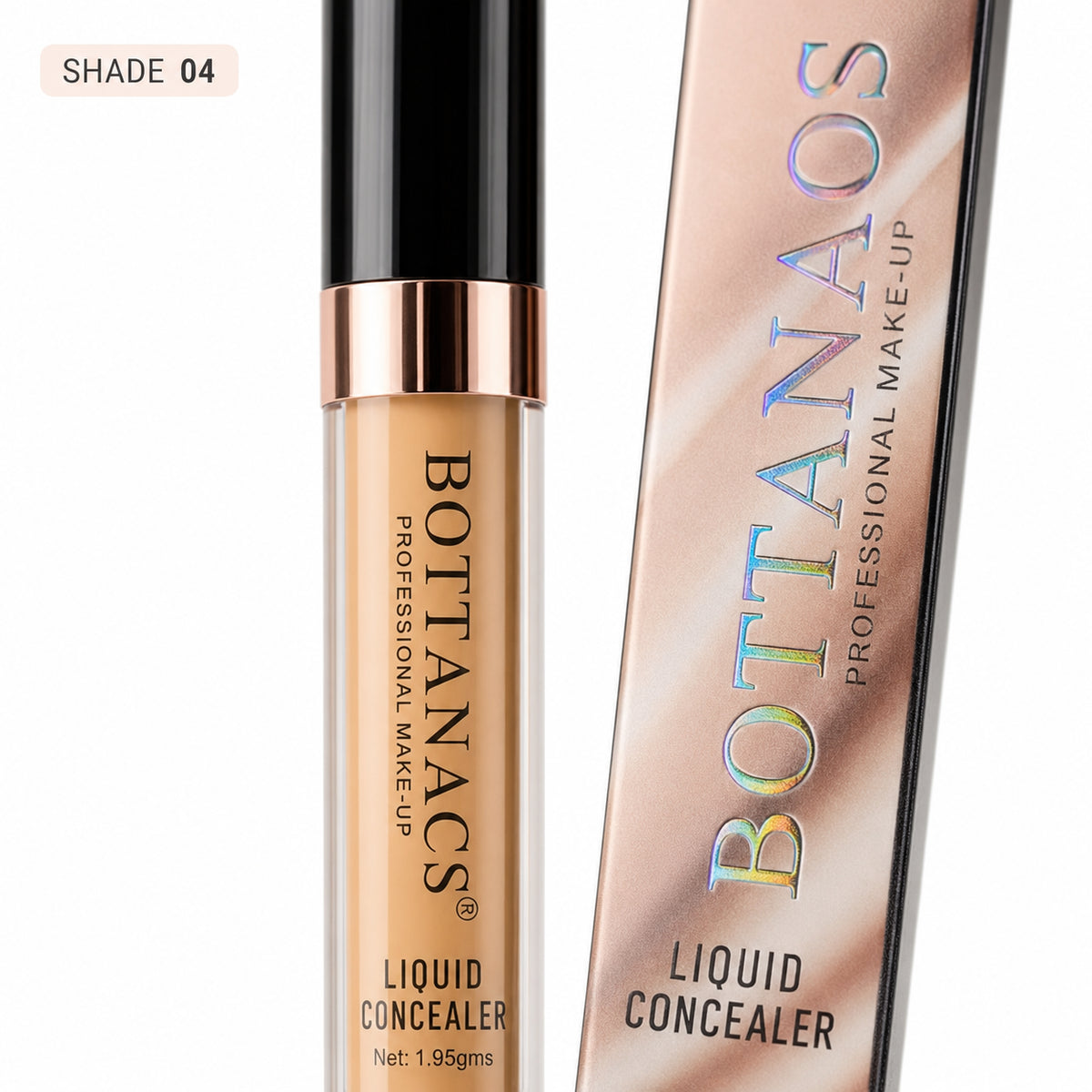 BOTTANACS 24H Waterproof Liquid Concealer – Shade 04 Warm Golden Beige – product view 6