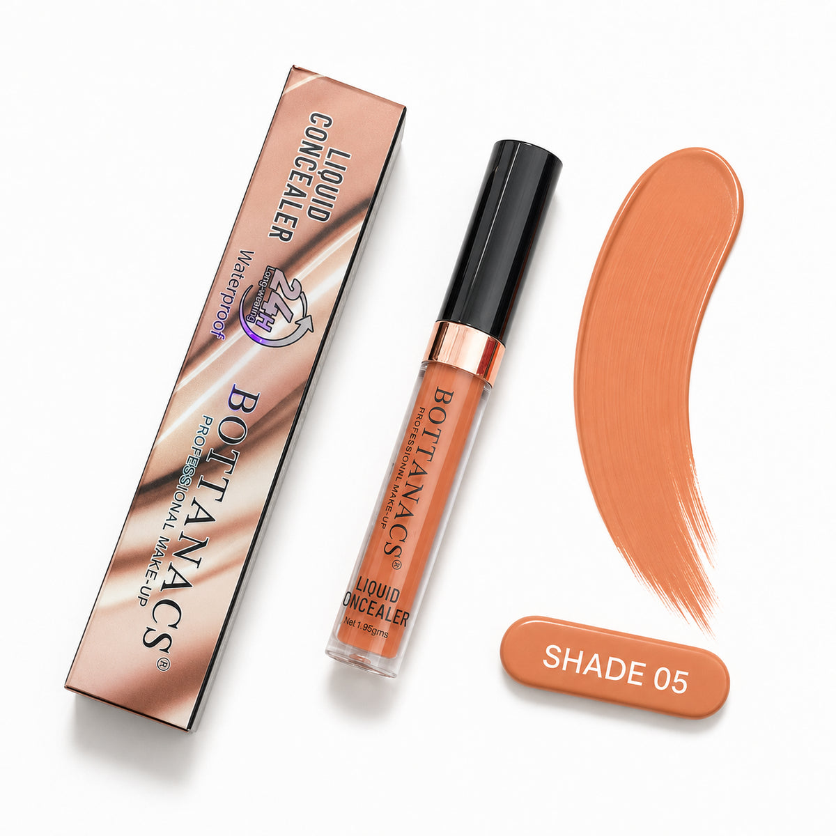 BOTTANACS 24H Waterproof Liquid Concealer – Shade 05 Warm Orange – product view 7