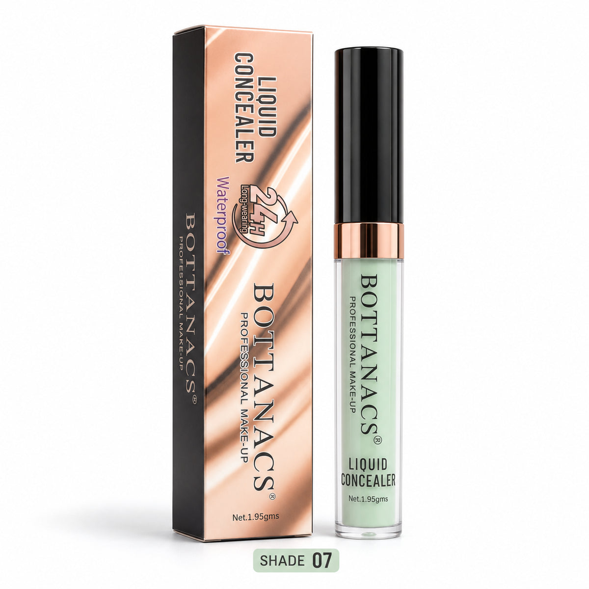BOTTANACS 24H Waterproof Liquid Concealer – Shade 07 Green Corrector – product view 5