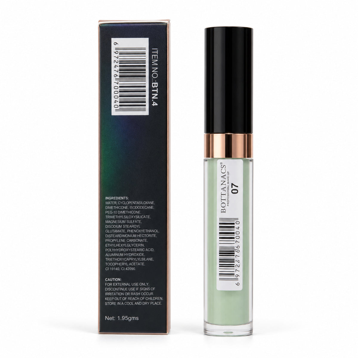 BOTTANACS 24H Waterproof Liquid Concealer – Shade 07 Green Corrector – product view 6