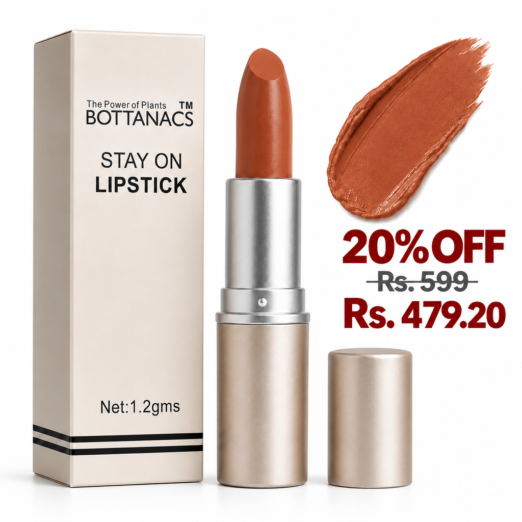 BOTTANACS Stay On Matte Lipstick – Shade 415 – 20% off, Rs. 599 reduced to Rs. 479.20