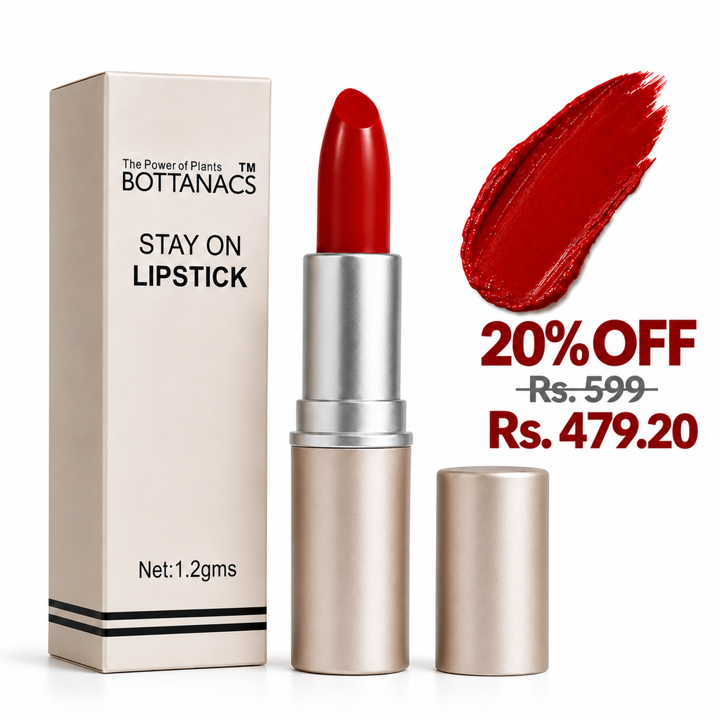 BOTTANACS Stay On Matte Lipstick – Shade 435 – 20% off, Rs. 599 reduced to Rs. 479.20