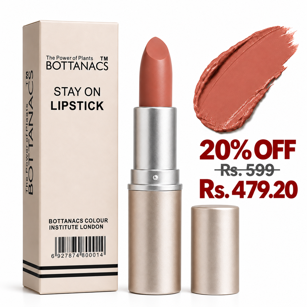 BOTTANACS Stay On Matte Lipstick – Shade 449 – 20% off, Rs. 599 reduced to Rs. 479.20