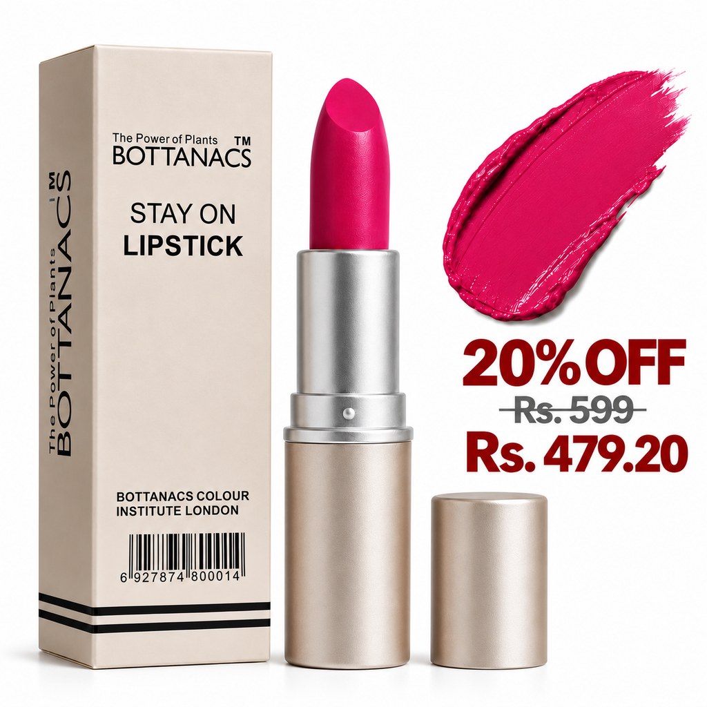 BOTTANACS Stay On Matte Lipstick – Shade 421 – 20% off, Rs. 599 reduced to Rs. 479.20