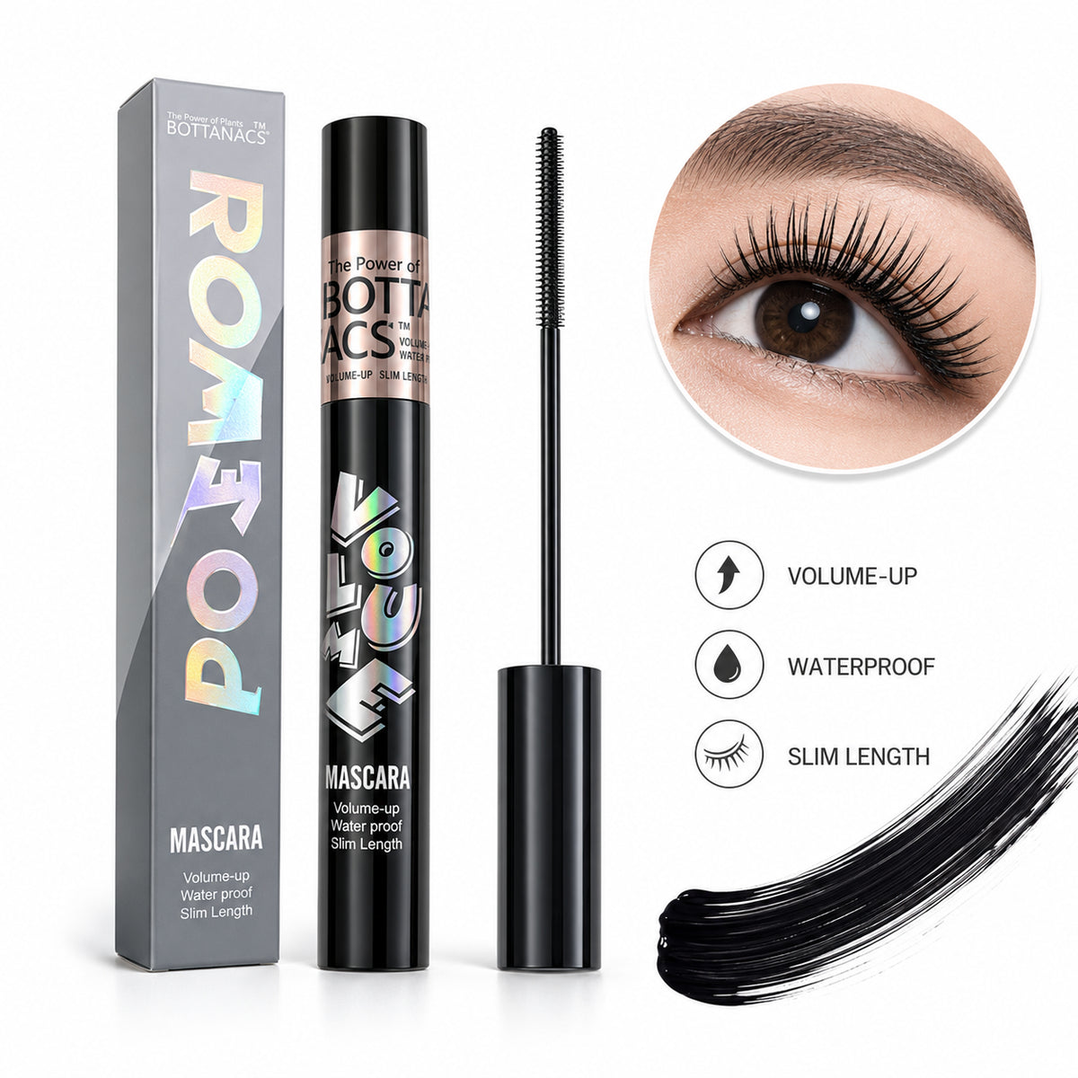 BOTTANACS POWER Volume Waterproof Mascara – 4g – main product image
