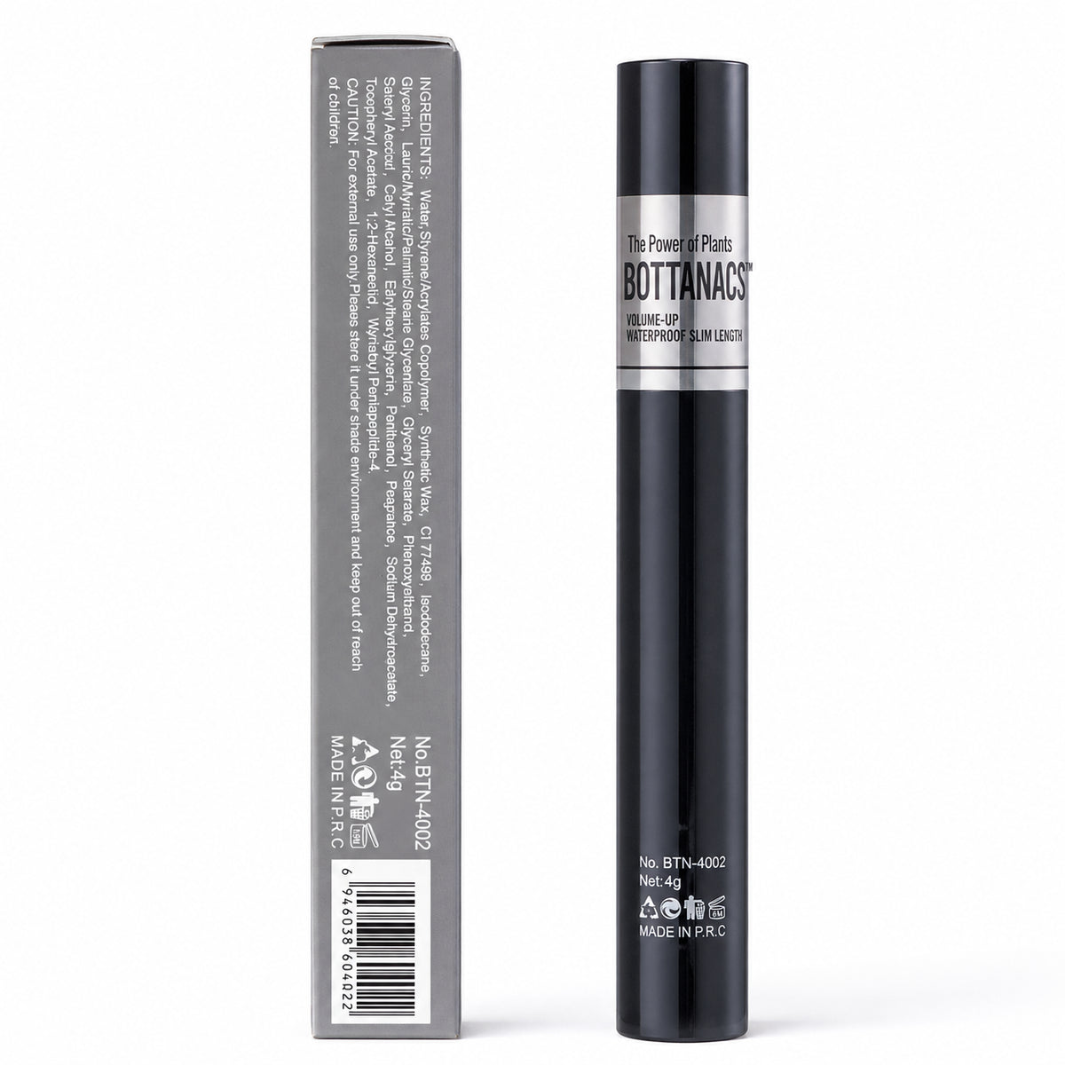 BOTTANACS POWER Volume Waterproof Mascara – 4g – product view 5