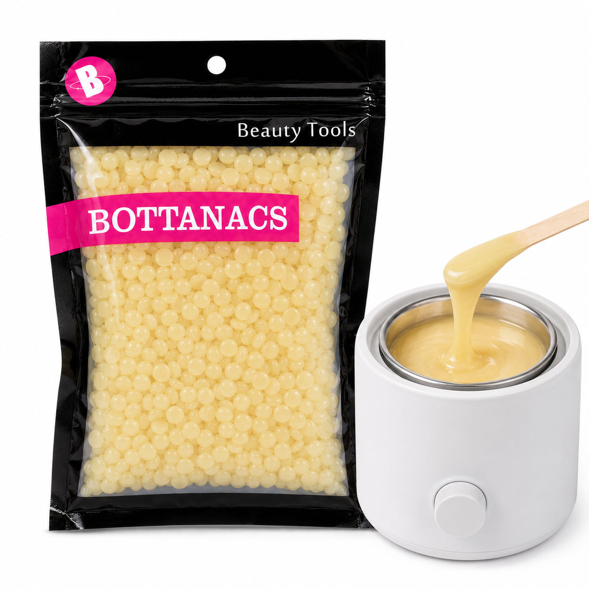 BOTTANACS Yellow Hard Wax Beans – Face & Body – main product image