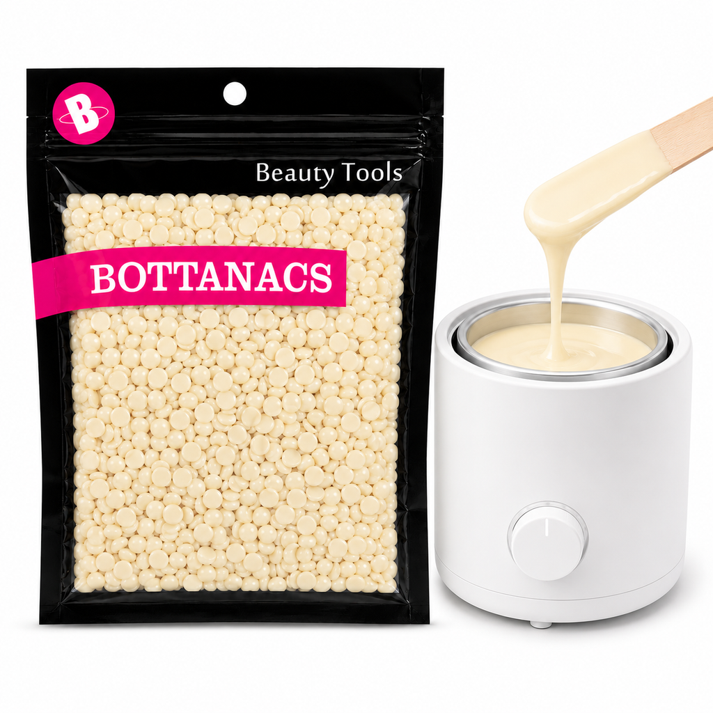 BOTTANACS Ivory Hard Wax Beans – Stripless Hair Removal Wax Beads for Face & Body